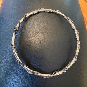 Vintage Silver Balinese Style Unisex Bangle Bracelet